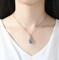 Kitcheniva Fashion Necklace Hollow Drift Bottle Crystal Heart Pendant